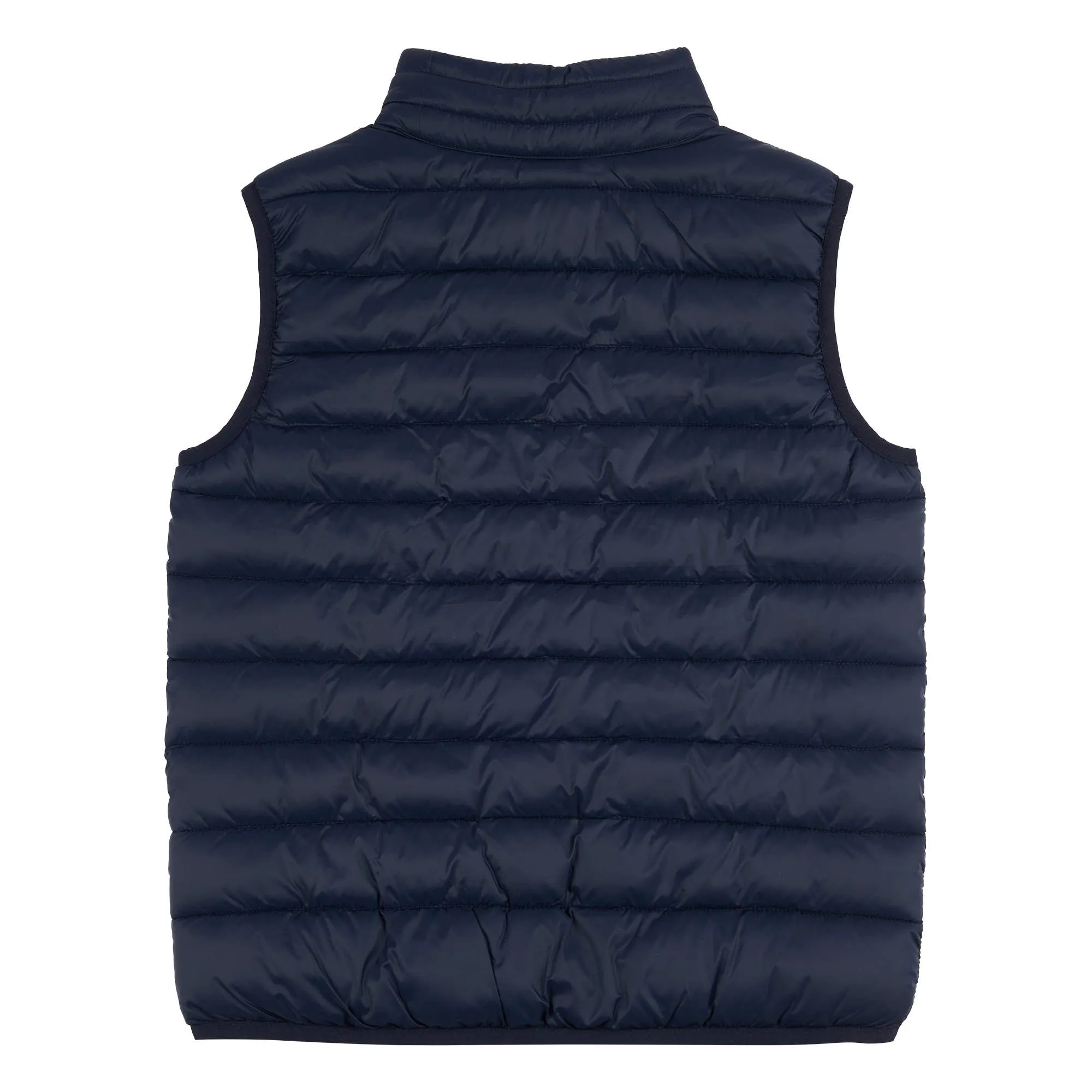 Boys Bound Quilted Gilet in Dark Sapphire Navy / Haute Red DHM