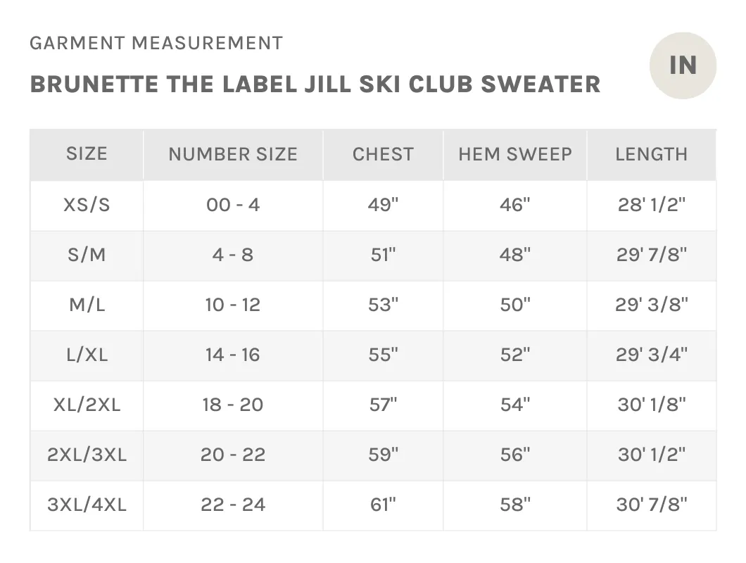 Brunette the Label: Jilly Ski Club Crew