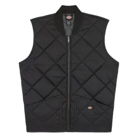 Diamond Quilted Waistcoat- Black by Dickies