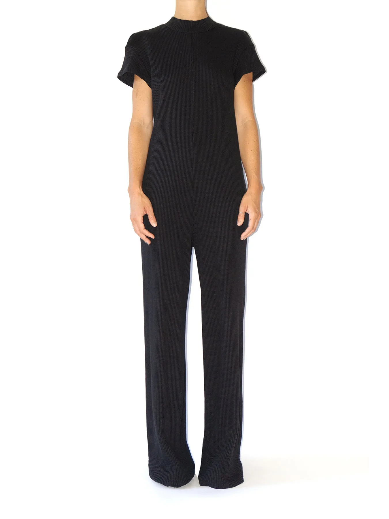Ella Organic Cotton Jumpsuit, Black