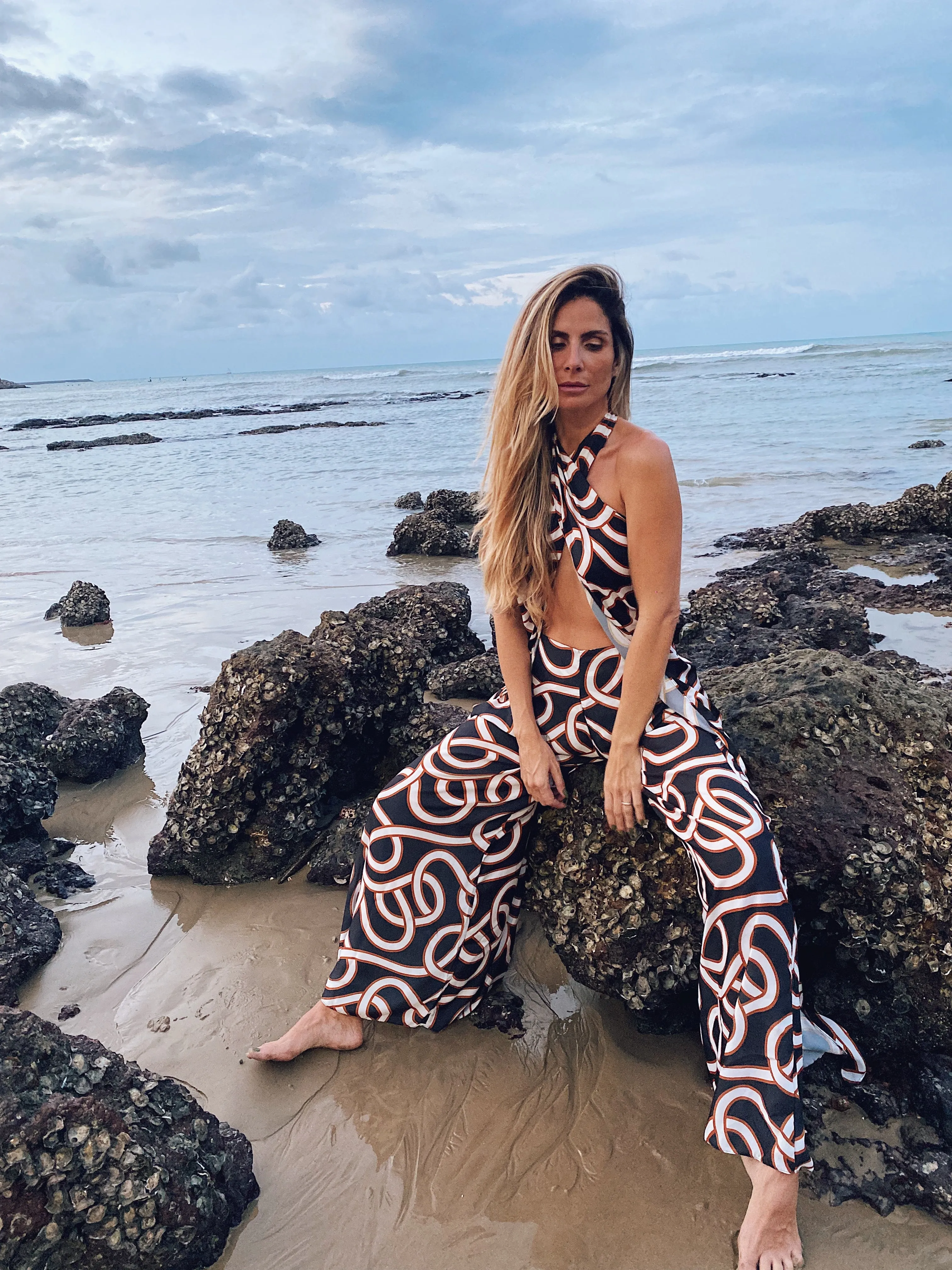 JUMPSUIT - PAREO MANY WAYS BLACK CHAIN