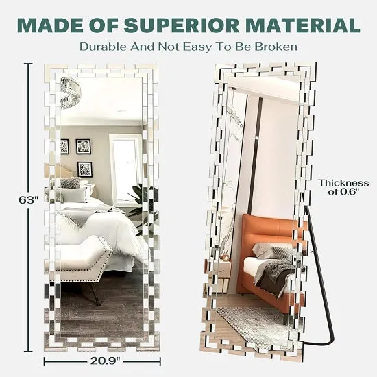 Large Rectangular Greek Style Full Length Mirror