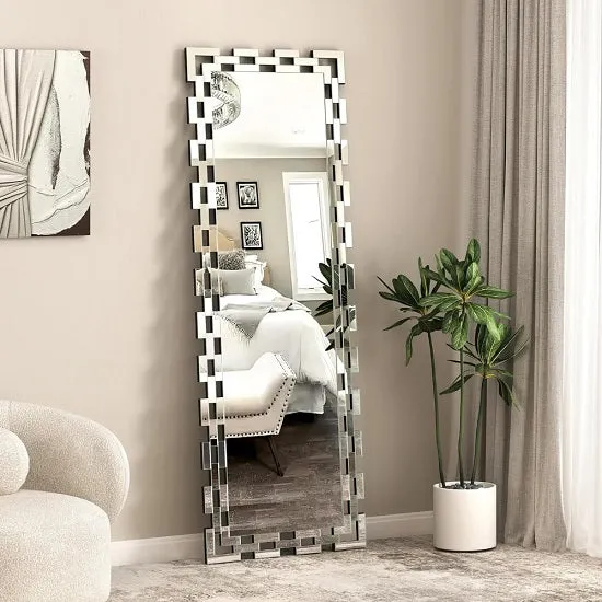 Large Rectangular Greek Style Full Length Mirror