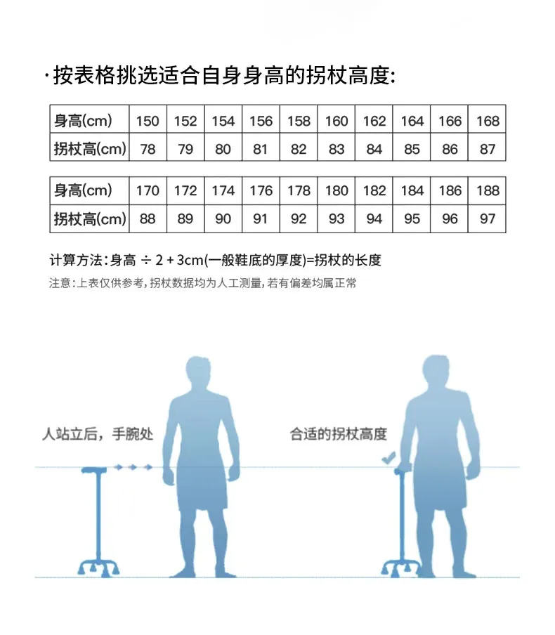 Lightweight Elderly Crutch, Adjustable Telescopic Height Four-Legged Anti-Slip Cane,LED Lighting Assistance,Enhanced Walking Aid