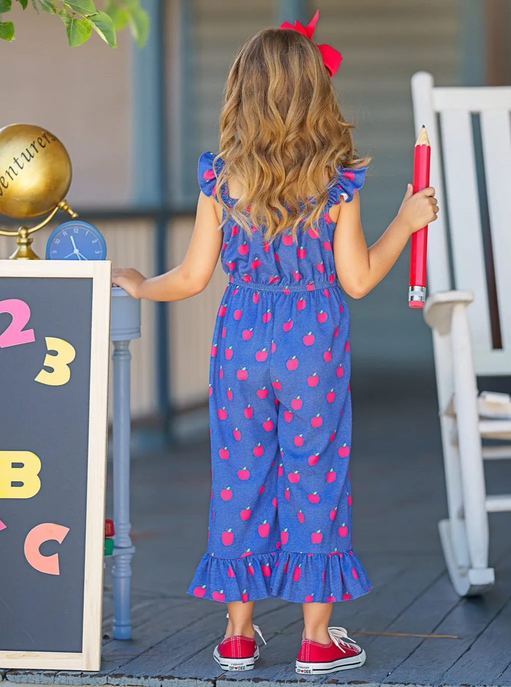 My Smart Apple Ruffle Jumpsuit