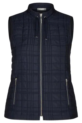NAVY QUILTED LIGHT VEST