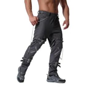 New Arrivals Men fashion hip hop joggers punk rock cargo pants zippers streetwear men vinatge trousers