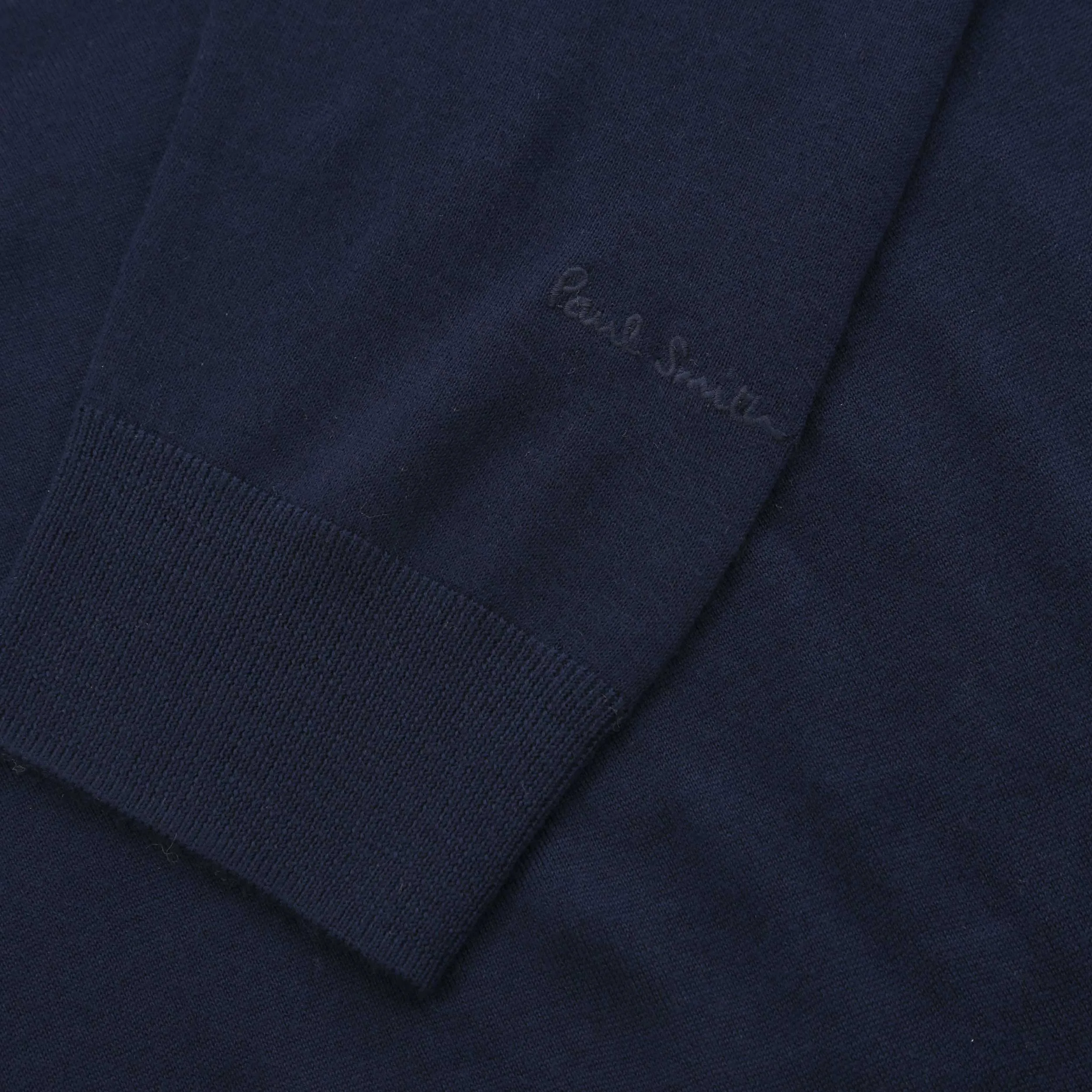 Paul Smith Sweater Long Sleeve Polo in Navy