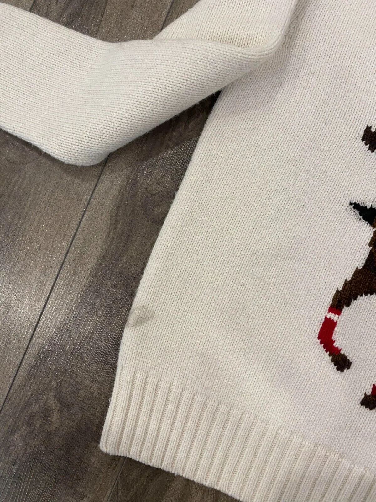 Polo Ralph Lauren Polo Bear Sweater Mens XS White Knit Big Pony