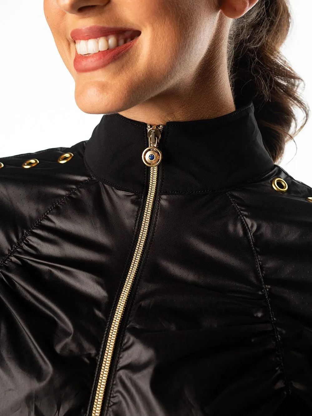 Shelby Bomber Jacket Gold Trim - FINAL SALE
