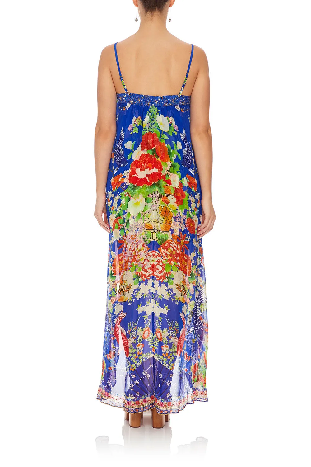 TIE DETAIL OVERLAY PLAYSUIT PLAYING KOI
