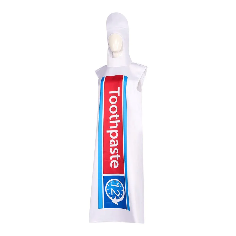 Toothpaste Toothbrush Funny Halloween Cosplay Costume For Adults